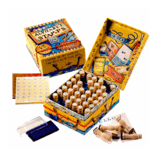 Authentic Models - A-B-Seas Alphabet Stamp Set - Image 2