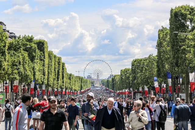People at Bastille Day Celebrations