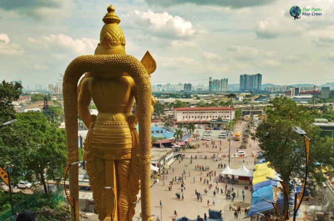 The City view from the Batu Caves