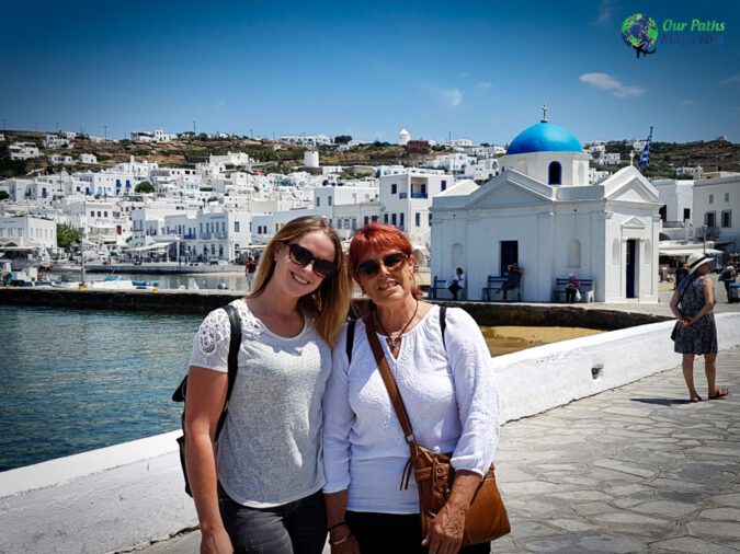 Kelley and Renee in Greece